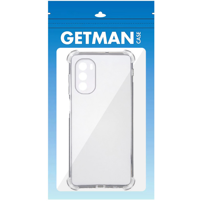 Купить TPU чехол GETMAN Ease logo усиленные углы Full Camera для Motorola Moto G41 (Бесцветный (прозрачный)) на vchehle.ua