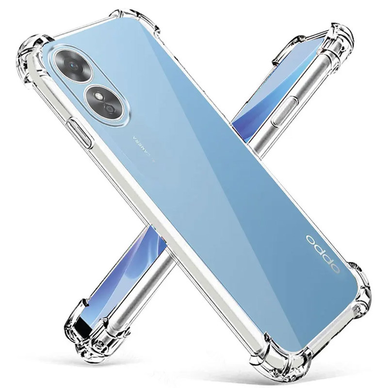 Фото TPU чехол GETMAN Ease logo усиленные углы Full Camera для Oppo A38 / A18 (Бесцветный (прозрачный)) в магазине vchehle.ua