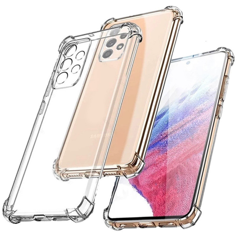 TPU чехол GETMAN Ease logo усиленные углы Full Camera для Samsung Galaxy A13 4G (Бесцветный (прозрачный))