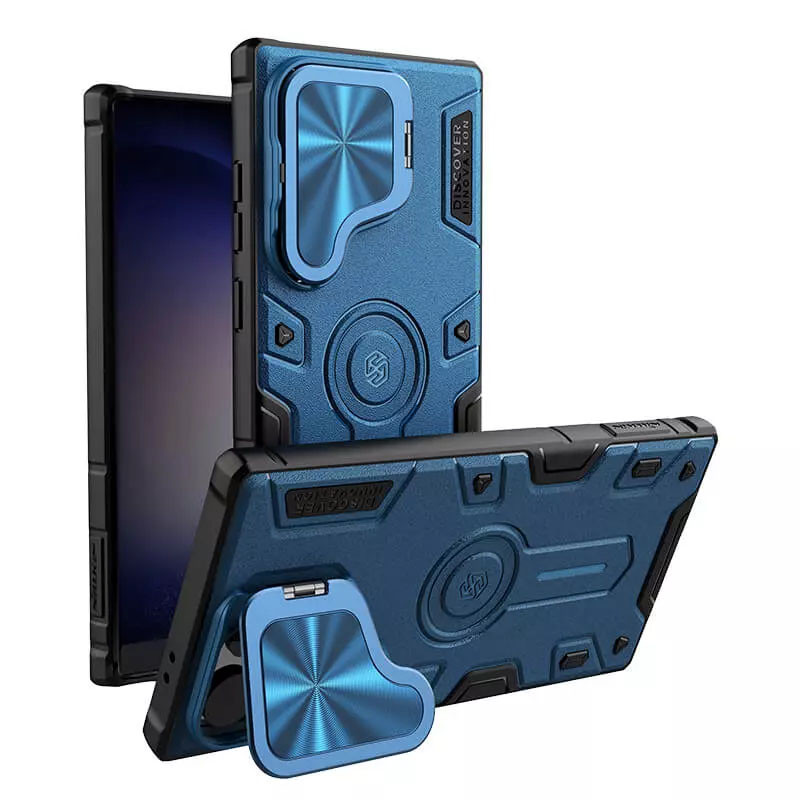 Заказать TPU+PC чехол Nillkin CamShield Armor Prop для Samsung Galaxy S25 Ultra (Blue) на vchehle.ua
