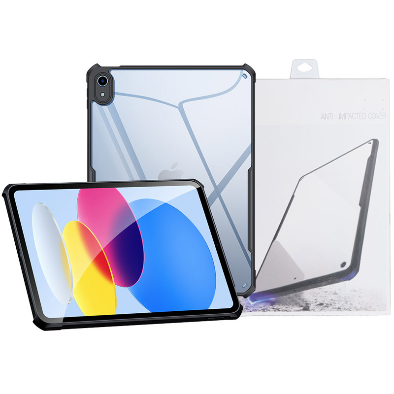 TPU+PC чехол Xundd c усиленными углами для Apple iPad 10.9" (2022-24) / 11" (A16) 2025 (Черный)