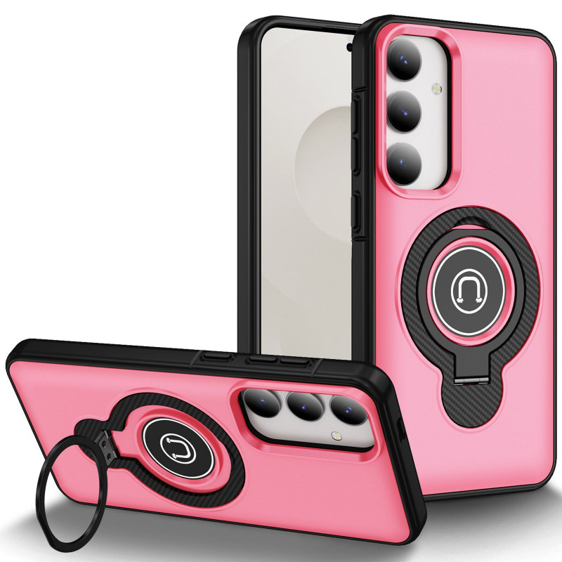 TPU+Textured PC Magnet для Samsung Galaxy S24 / S25 (Pink)
