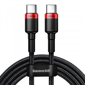 Уцінка Дата кабель Baseus Cafule Type-C to Type-C PD2.0 100W (2m) (CATKLF-AL)