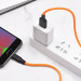 Фото Уценка Дата кабель Hoco X21 Plus Silicone MicroUSB Cable (1m) (Мятая упаковка / Black / Orange) в магазине vchehle.ua