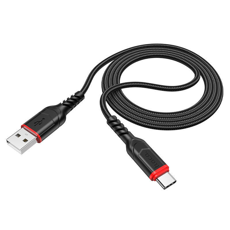 Фото Уцінка Дата кабель Hoco X59 Victory USB to Type-C (1m) (Пошкоджене пакування / Чорний) на vchehle.ua