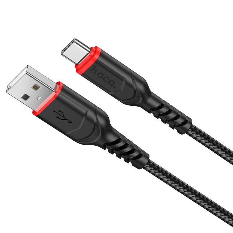 Фото Уцінка Дата кабель Hoco X59 Victory USB to Type-C (1m) (Пошкоджене пакування / Чорний) в маназині vchehle.ua