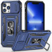 Удароміцний чохол Camshield Army Ring на Apple iPhone 15 Pro Max (6.7") (Синій / Navy)