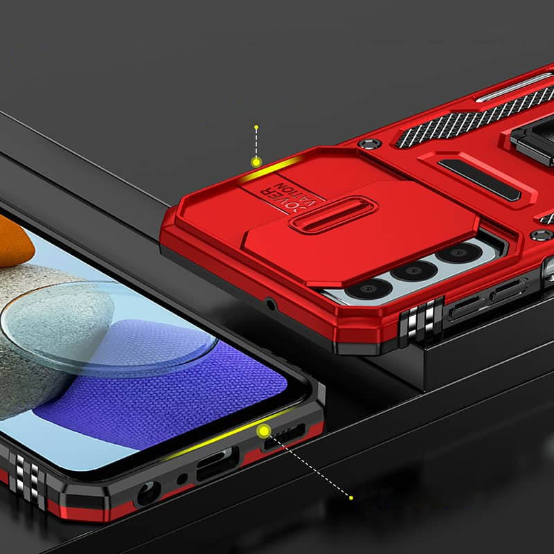 Ударопрочный чехол Camshield Army Ring для Samsung Galaxy S25 FE (Красный / Red) в магазине vchehle.ua