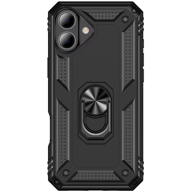 Фото Ударостійкий чохол Serge Ring for Magnet на Apple iPhone 17 (6.3") (Чорний) на vchehle.ua