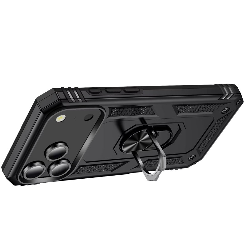 Фото Ударостійкий чохол Serge Ring for Magnet на Apple iPhone 17 Pro Max (6.9") (Чорний) на vchehle.ua