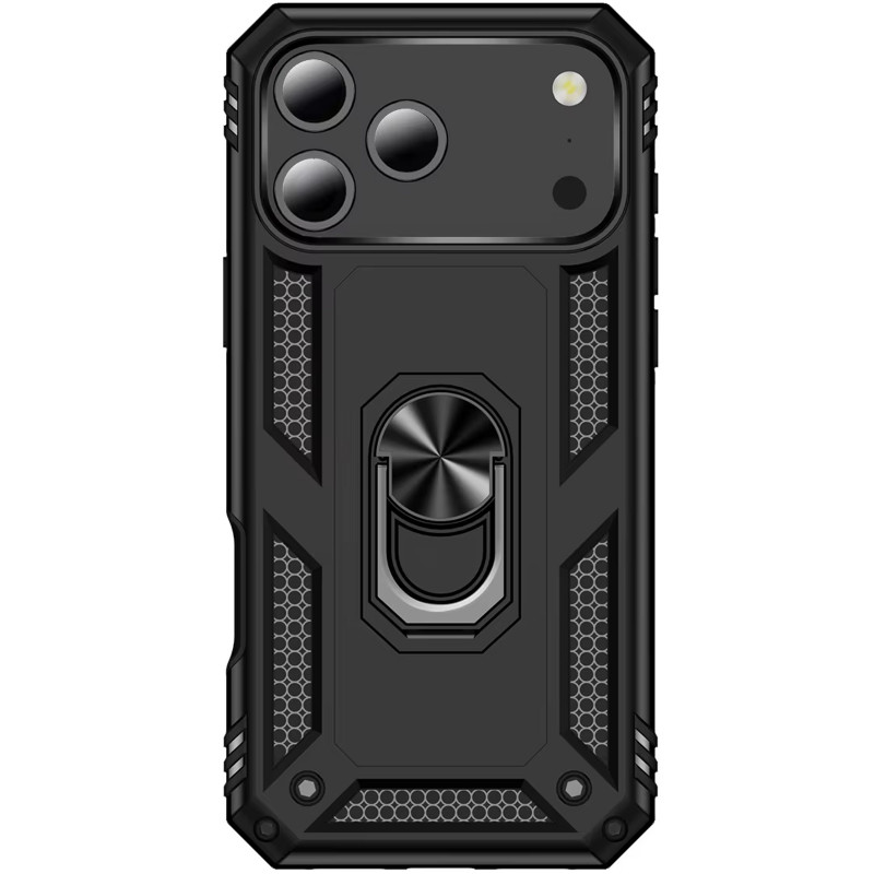 Фото Ударостійкий чохол Serge Ring for Magnet на Apple iPhone 17 Pro Max (6.9") (Чорний) в маназині vchehle.ua