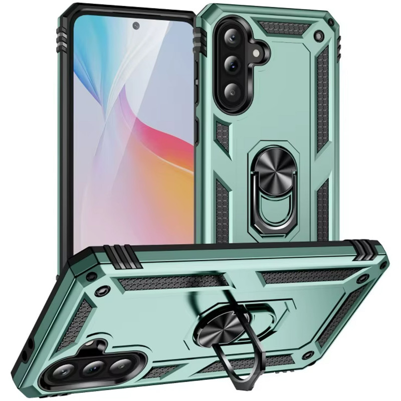 Ударостійкий чохол Serge Ring for Magnet на Samsung Galaxy A57 5G (Зелений)