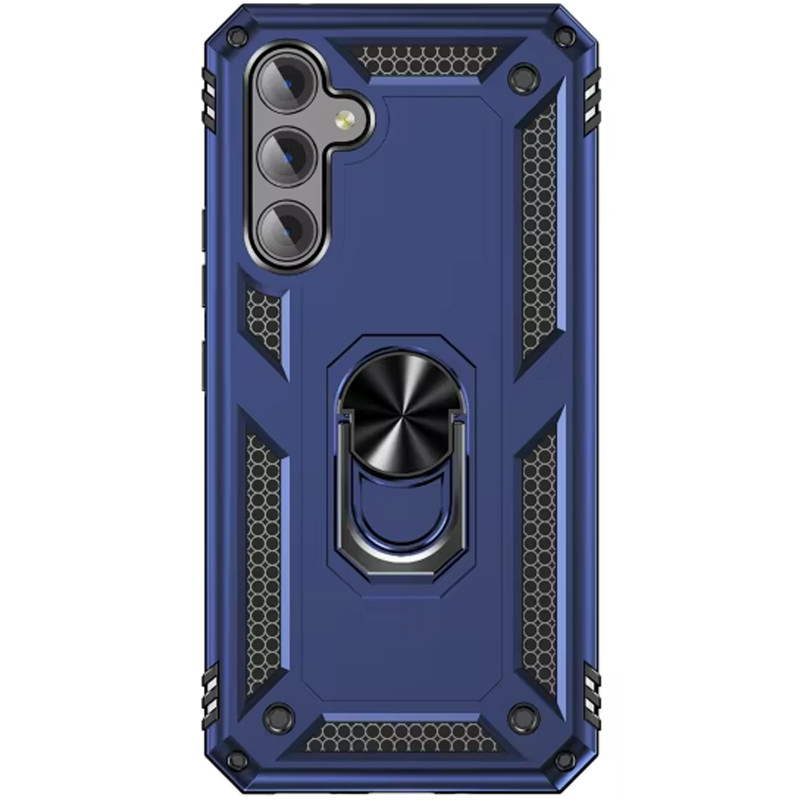 Фото Ударостійкий чохол Serge Ring for Magnet на Samsung Galaxy A57 5G (Темно-синій) в маназині vchehle.ua