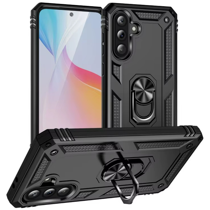 Ударостійкий чохол Serge Ring for Magnet на Samsung Galaxy A57 5G (Чорний)