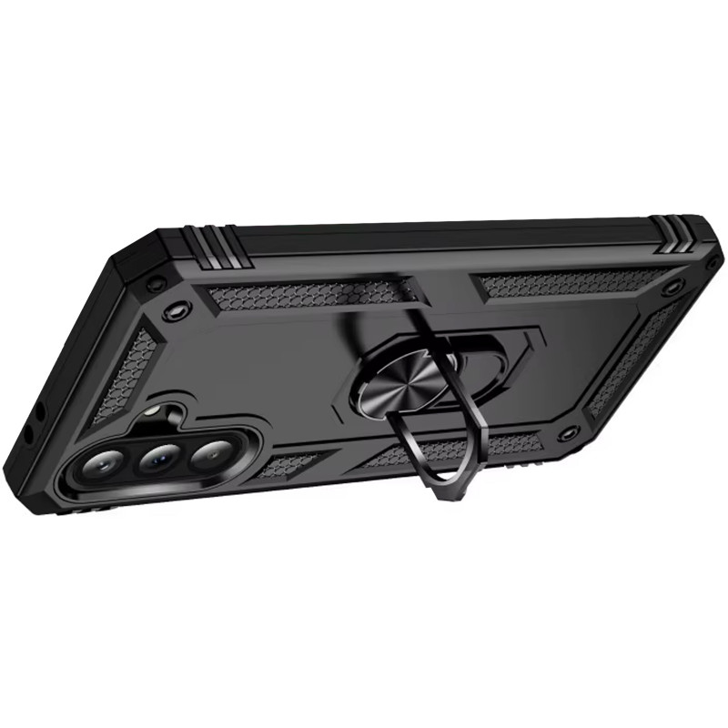 Фото Ударостійкий чохол Serge Ring for Magnet на Samsung Galaxy A57 5G (Чорний) на vchehle.ua