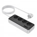Удлинитель Hoco AC21 Sunlight 4-bit (1C/3A/4xSocket) (1.5m) (White) в магазине vchehle.ua