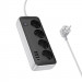 Фото Удлинитель Hoco AC21 Sunlight 4-bit (1C/3A/4xSocket) (3m) (Black) в магазине vchehle.ua