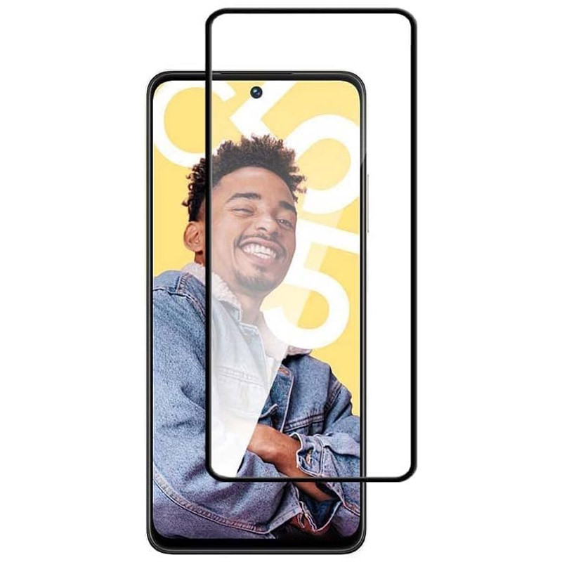 Захисне скло 2.5D CP + (full glue) на Realme 11 4G (Чорний)
