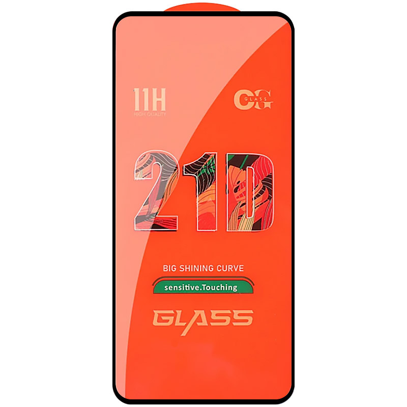 Фото Захисне скло 2.5D CP + (full glue) на Realme 11 4G (Чорний) на vchehle.ua
