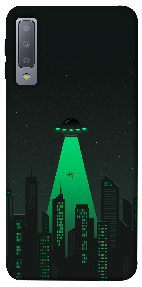 Чехол Green ufo для Galaxy A7 (2018)