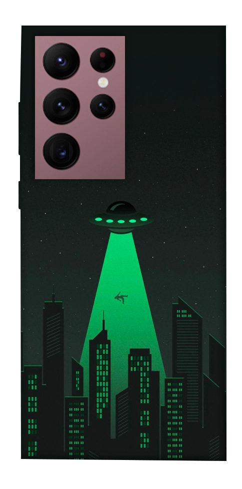 Чехол Green ufo для Galaxy S22 Ultra