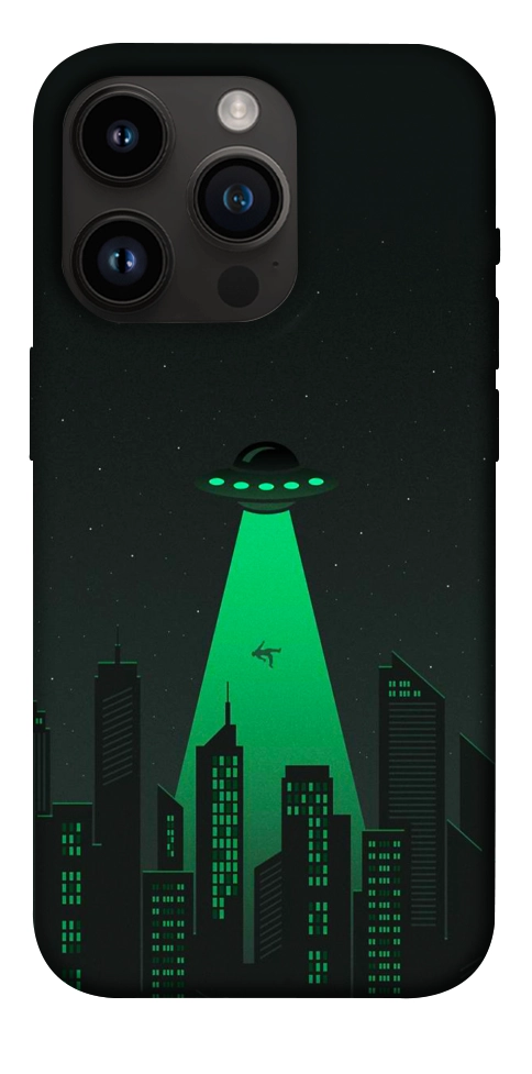 Чехол Green ufo для iPhone 14 Pro