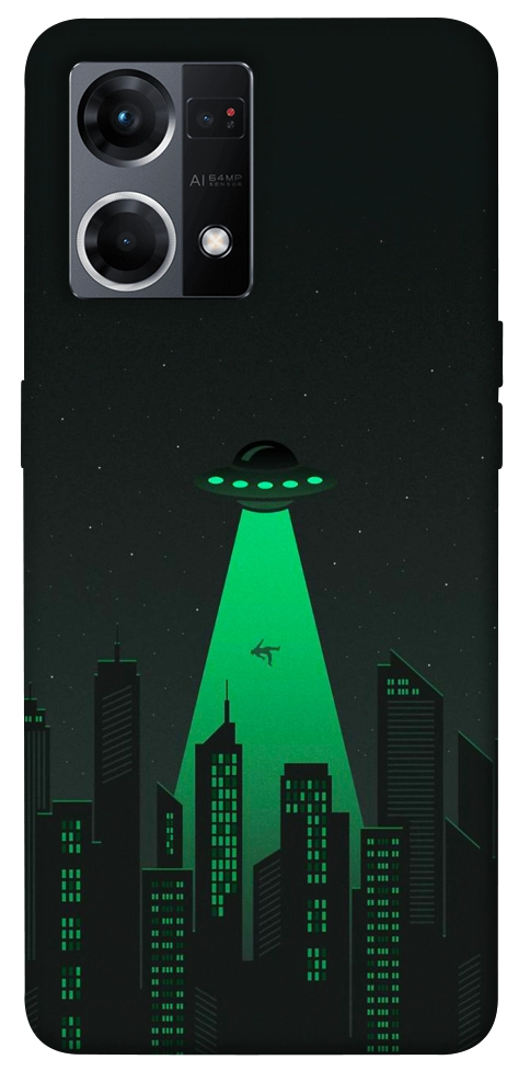 Чехол Green ufo для Oppo Reno 7 4G