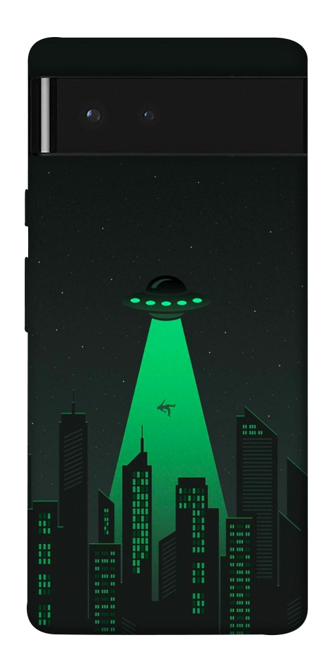 Чехол Green ufo для Google Pixel 6
