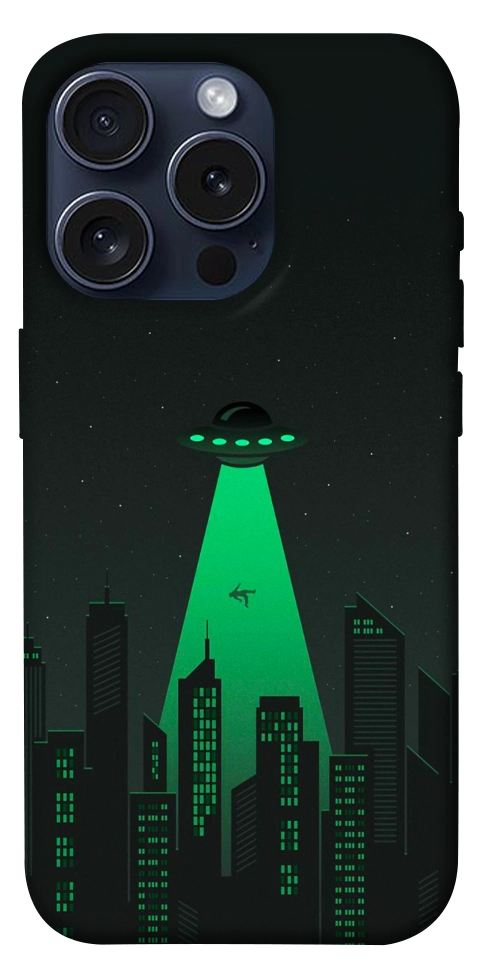 Чехол Green ufo для iPhone 15 Pro
