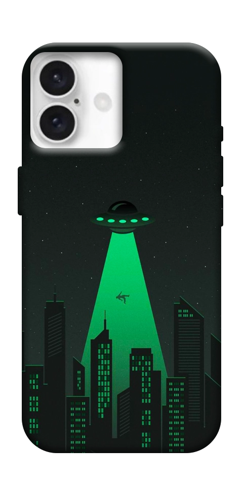 Чехол Green ufo для iPhone 16 Plus