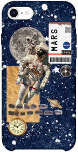 Чехол Space collage для iPhone SE (2020)