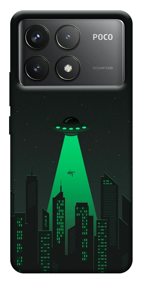 Чехол Green ufo для Xiaomi Poco F6 Pro