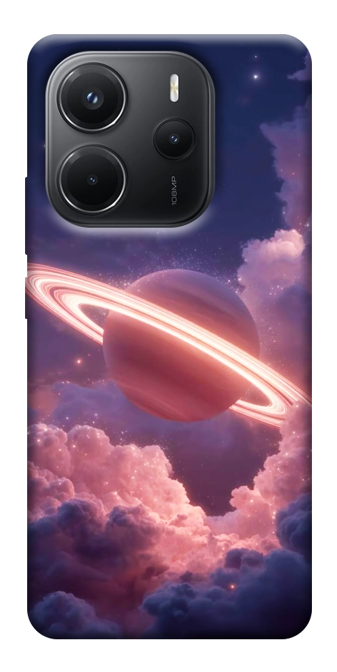 Чехол Pink Saturn для Xiaomi Redmi Note 14 4G (Europe version)
