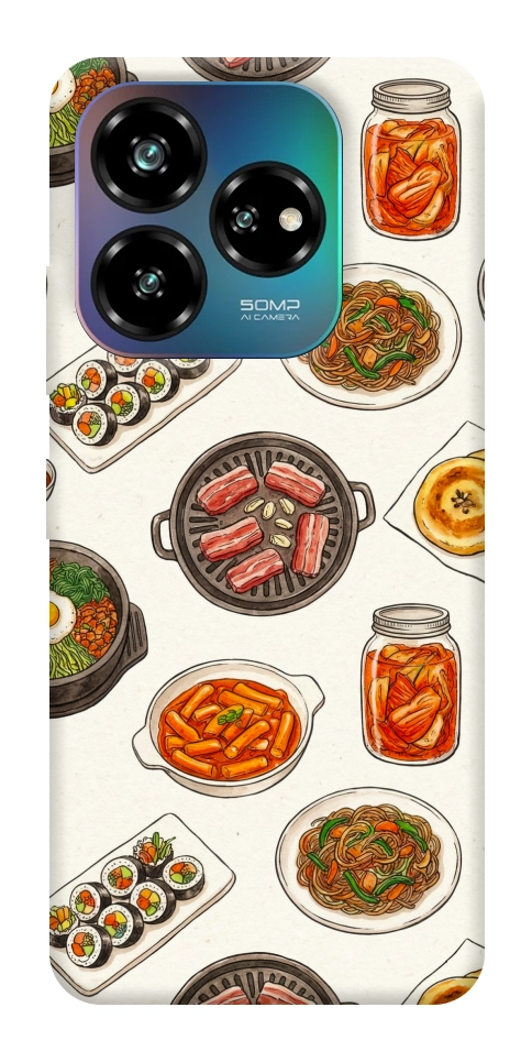 Чехол Korean food для ZTE Nubia V60