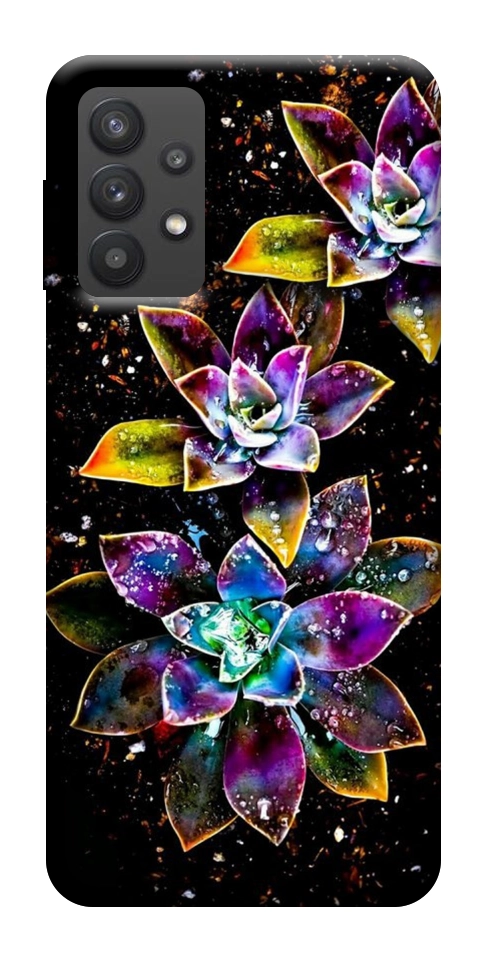 Чехол Flowers on black для Galaxy A32 5G