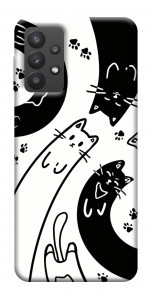 Чохол Чорно-білі коти для Galaxy A32 5G
