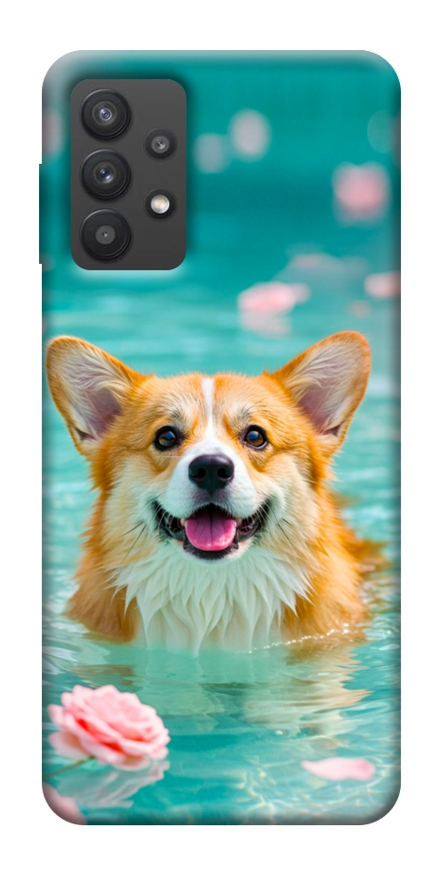 Чехол Swimming corgi для Galaxy A32 5G