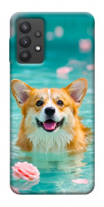 Чохол Swimming corgi для Galaxy A32 5G