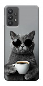 Чохол Grey cat coffee для Galaxy A32 5G