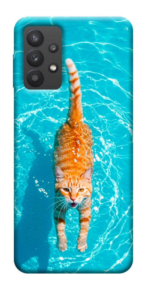 Чехол Cat swimming для Galaxy A32 5G