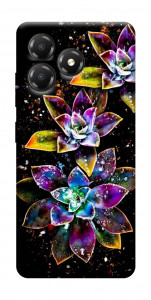 Чехол Flowers on black для ZTE Blade A36