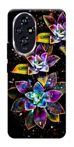 Чохол Flowers on black для Huawei Honor 200