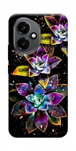 Чехол Flowers on black для Huawei Honor 400