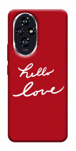 Чохол Hello love для Huawei Honor 200