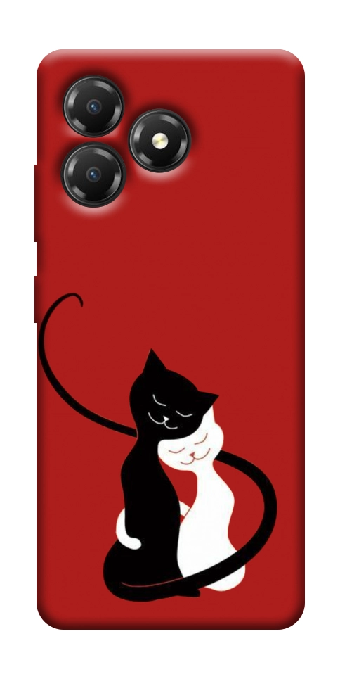 Чохол Закохані коти для ZTE Blade A36