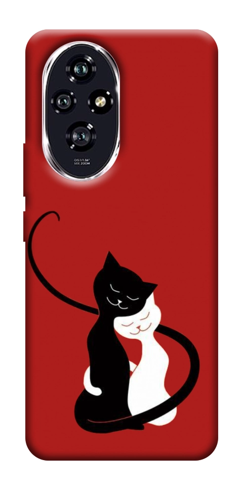 Чохол Закохані коти для Huawei Honor 200