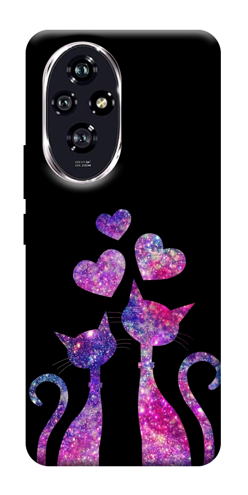 Чохол Космічні коти для Huawei Honor 200