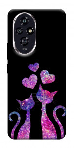 Чохол Космічні коти для Huawei Honor 200