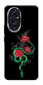 Чохол Snake in flowers для Huawei Honor 200
