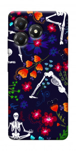 Чехол Yoga skeletons для ZTE Blade A36